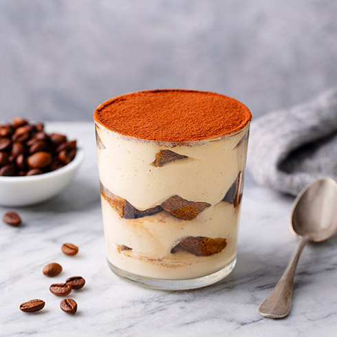 Whey protein tiramisu